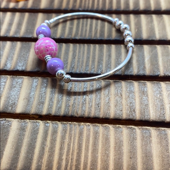 Pink/purple mermaid kids bracelet - Picture 5 of 5